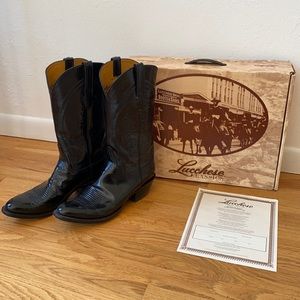 Men’s Lucchese black Boots (LIKE NEW)